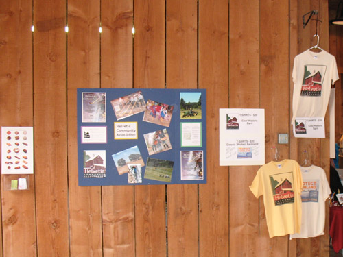 Helvetia Community Association's information display