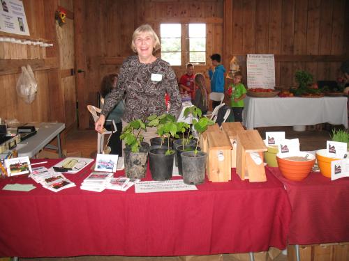 Jody Jones displays local Helvetia products